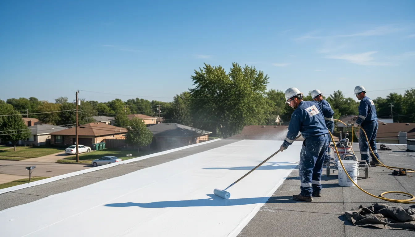 Commercial roof coating in Haskell, OK near me